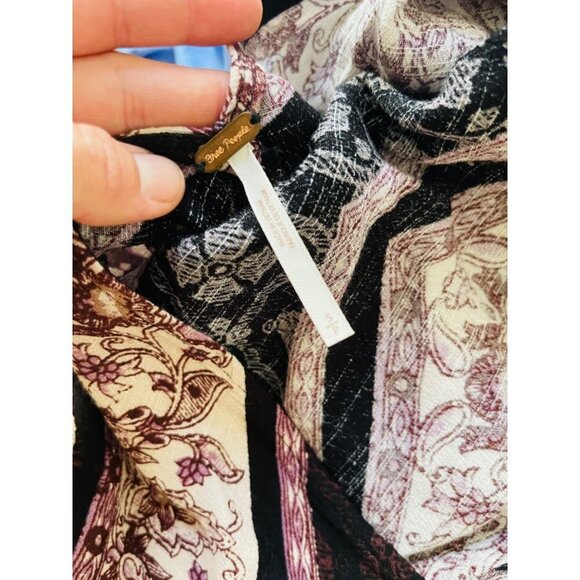 Free People Boho Oversized long sleeve mini Dress SzS - Picture 8 of 8